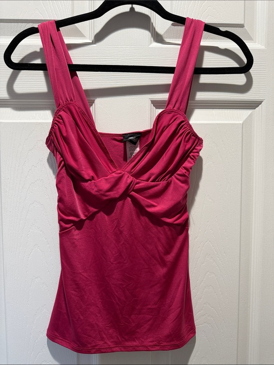Frederick's of Hollywood Tops - Frederick's of Hollywood Fuchsia Twist-Front Camisole